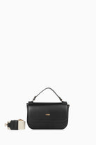 Örgü Askılı Kare Şekilli Çanta - Siyah TUGBA