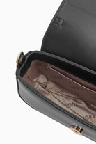 Örgü Askılı Kare Şekilli Çanta - Siyah TUGBA