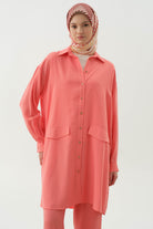 Örme Bluzlu Uzun Tunik Takım - Mercan TUGBA