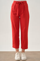 Paçası Pensli Pantolon - Mercan TUGBA