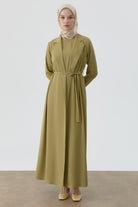 Pantolonlu Giy-Çık Takım - Olive TUGBA