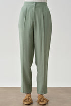 Pile Detaylı Pantolon - Mint TUGBA