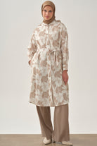 Pileli Bol Paça Pantolon - Vizon TUGBA