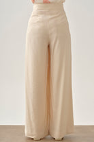 Pileli Pantolon - Ekru TUGBA