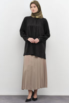 Plisoley Etek - Camel TUGBA