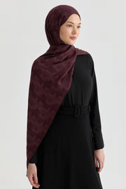 Serra Jakar Natural Şal - Mürdüm TUGBA