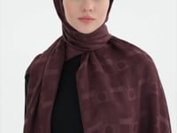 Miray Jakar Natural Şal - Mürdüm TUGBA