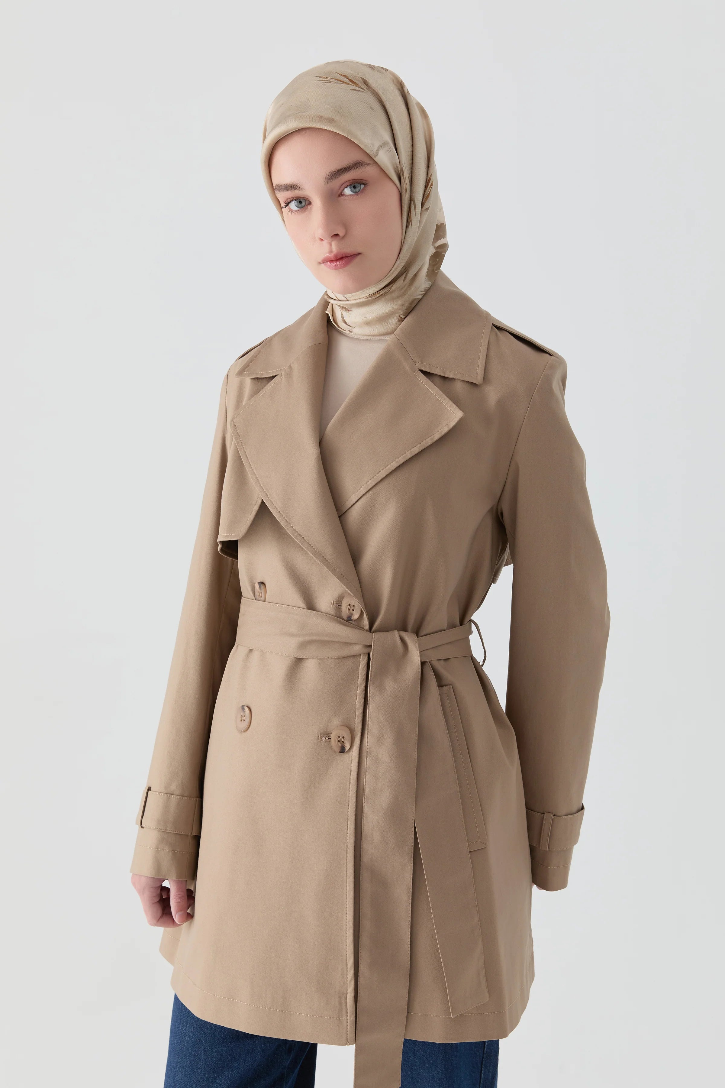 Kruvaze Trençkot - Vizon TUGBA