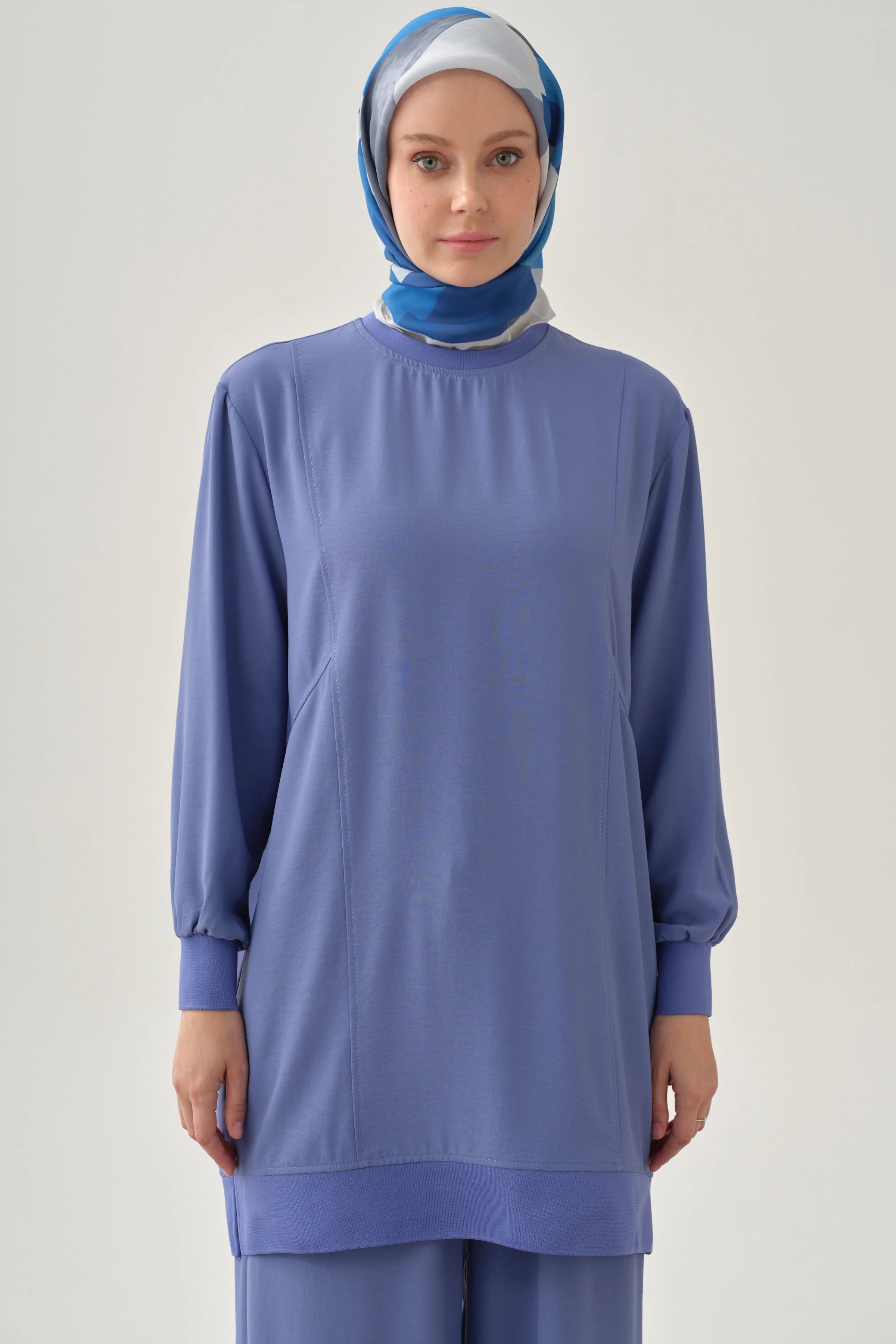 Kesik Detaylı Ribanalı Tunik - Havacı TUGBA