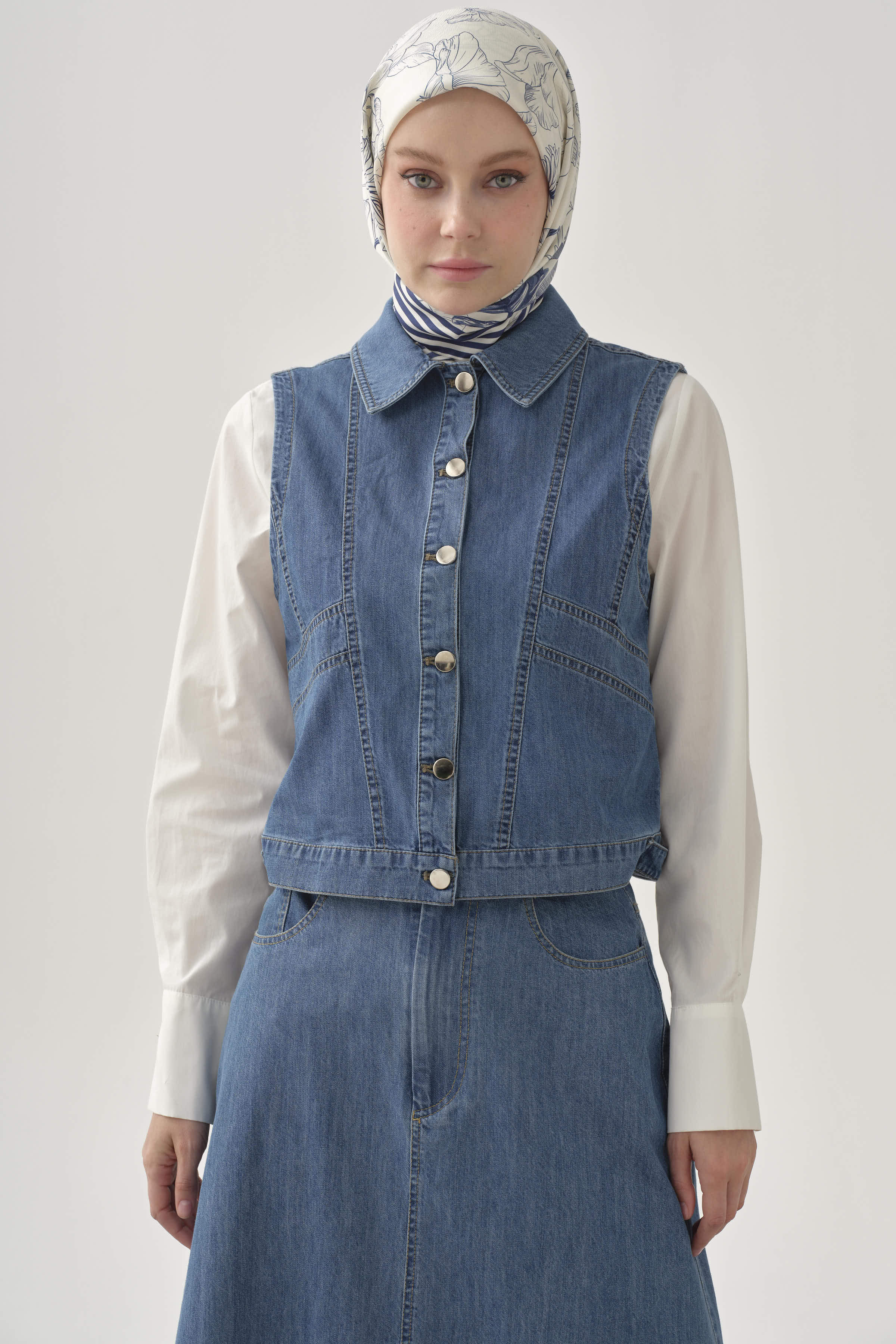 Mini Yelek - İndigo TUGBA