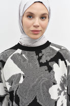 Reglan Kollu Triko Tunik - Siyah TUGBA
