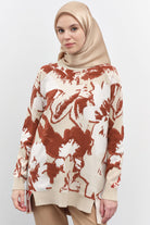 Reglan Kollu Triko Tunik - Turuncu TUGBA