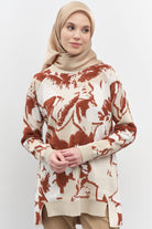 Reglan Kollu Triko Tunik - Turuncu TUGBA