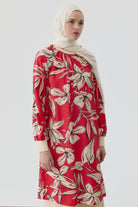 Ribanalı Çiçek Desenli Tunik - Mercan TUGBA