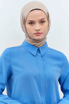 Rivetli Kesik Detaylı Tunik - İndigo TUGBA