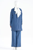 Robalı Denim Tunik - Lacivert TUGBA
