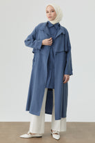 Rüzgarlık Detaylı Giy-Çık - İndigo TUGBA