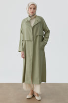 Rüzgarlık Detaylı Giy-Çık - Mint TUGBA