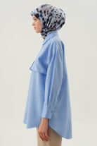 Rüzgarlıklı Gömlek - Açık Mavi TUGBA