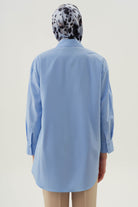 Rüzgarlıklı Gömlek - Açık Mavi TUGBA