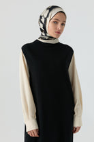 Hakim Yaka Süveter - Siyah TUGBA