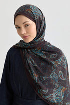 Dila Natural Şal - Bordo TUGBA