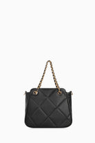 Zincir Kulplu Satchel Çanta - Siyah TUGBA