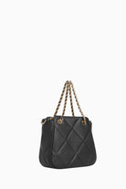 Zincir Kulplu Satchel Çanta - Siyah TUGBA