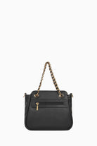 Zincir Kulplu Satchel Çanta - Siyah TUGBA