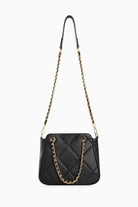 Zincir Kulplu Satchel Çanta - Siyah TUGBA