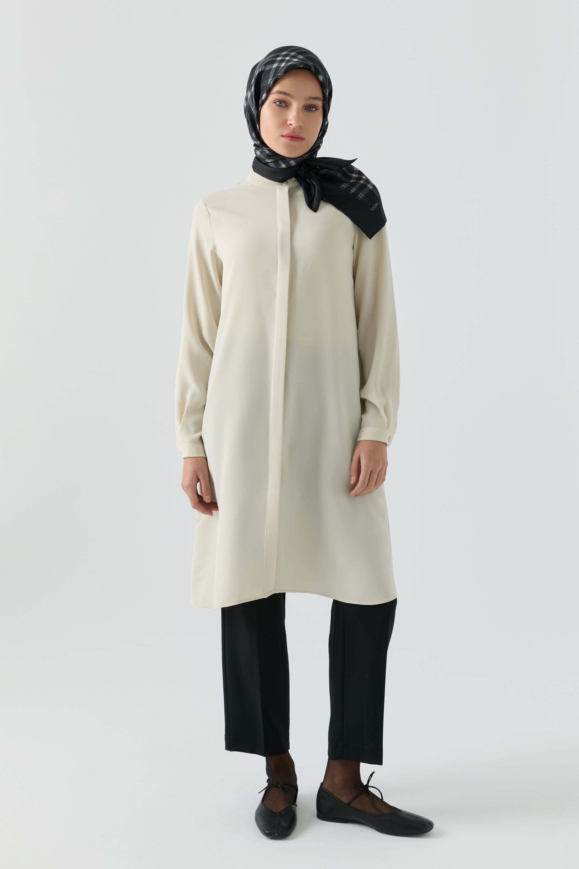 Tek Pile Basic Pantolon - Siyah TUGBA