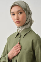 İnhina Twill İpek Eşarp - Mint TUGBA