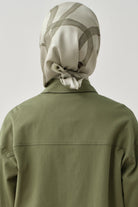 İnhina Twill İpek Eşarp - Mint TUGBA
