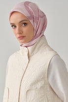 İnhina Twill İpek Eşarp - Pembe TUGBA