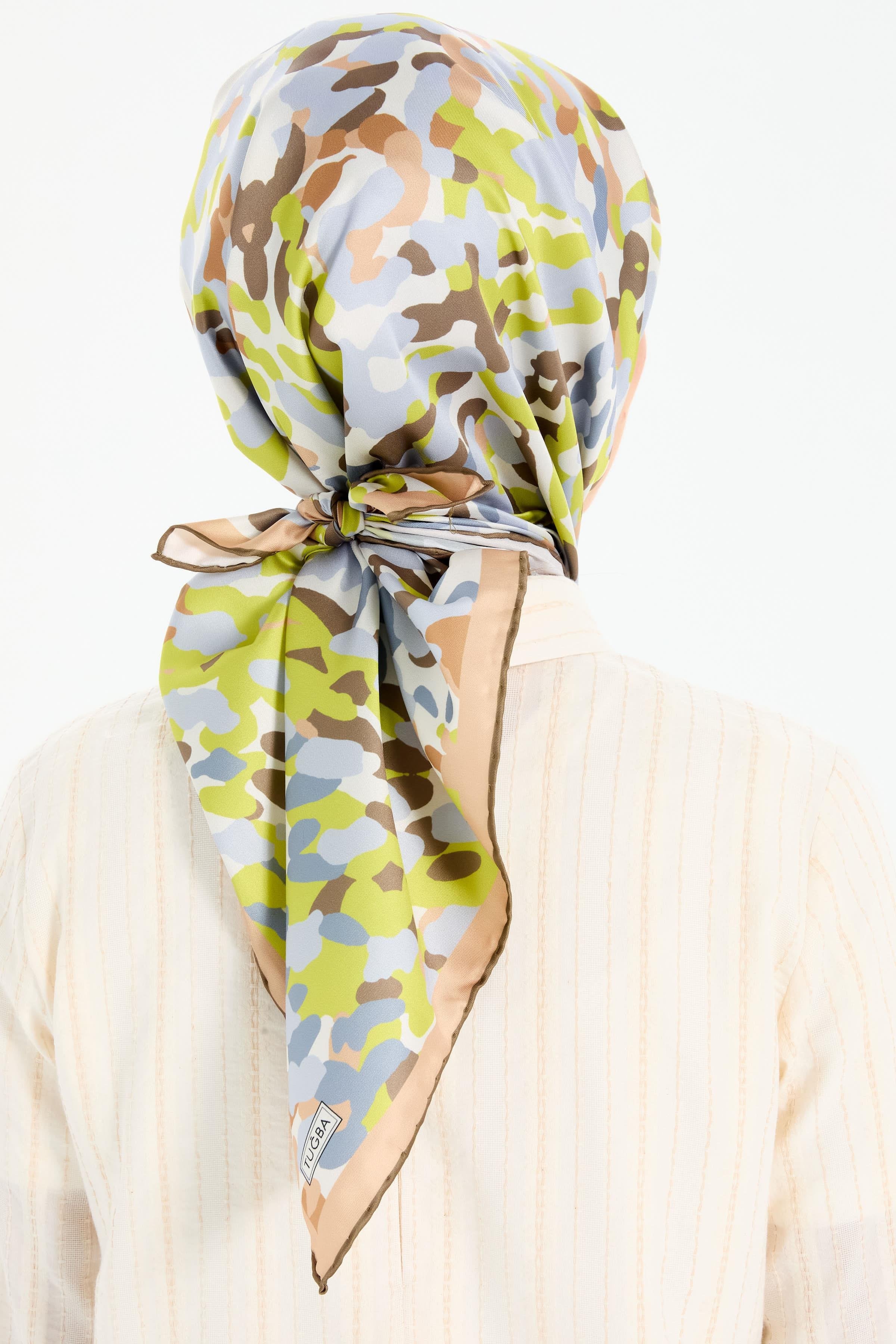 Soyut Desen Stil Eşarp - Asit TUGBA