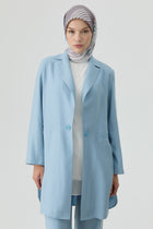 Süs Düğmeli Blazer Ceket - Aqua TUGBA