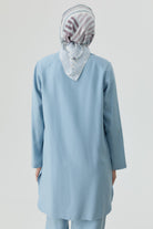 Süs Düğmeli Blazer Ceket - Aqua TUGBA