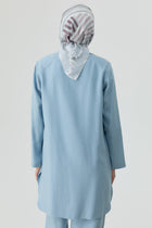 Süs Düğmeli Blazer Ceket - Aqua TUGBA