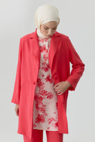 Süs Düğmeli Blazer Ceket - Mercan TUGBA