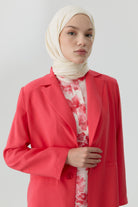 Süs Düğmeli Blazer Ceket - Mercan TUGBA