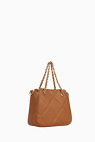 Zincir Kulplu Satchel Çanta - Taba TUGBA