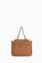 Zincir Kulplu Satchel Çanta - Taba TUGBA