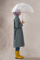 File Detaylı Yağmurluk - Mint TUGBA