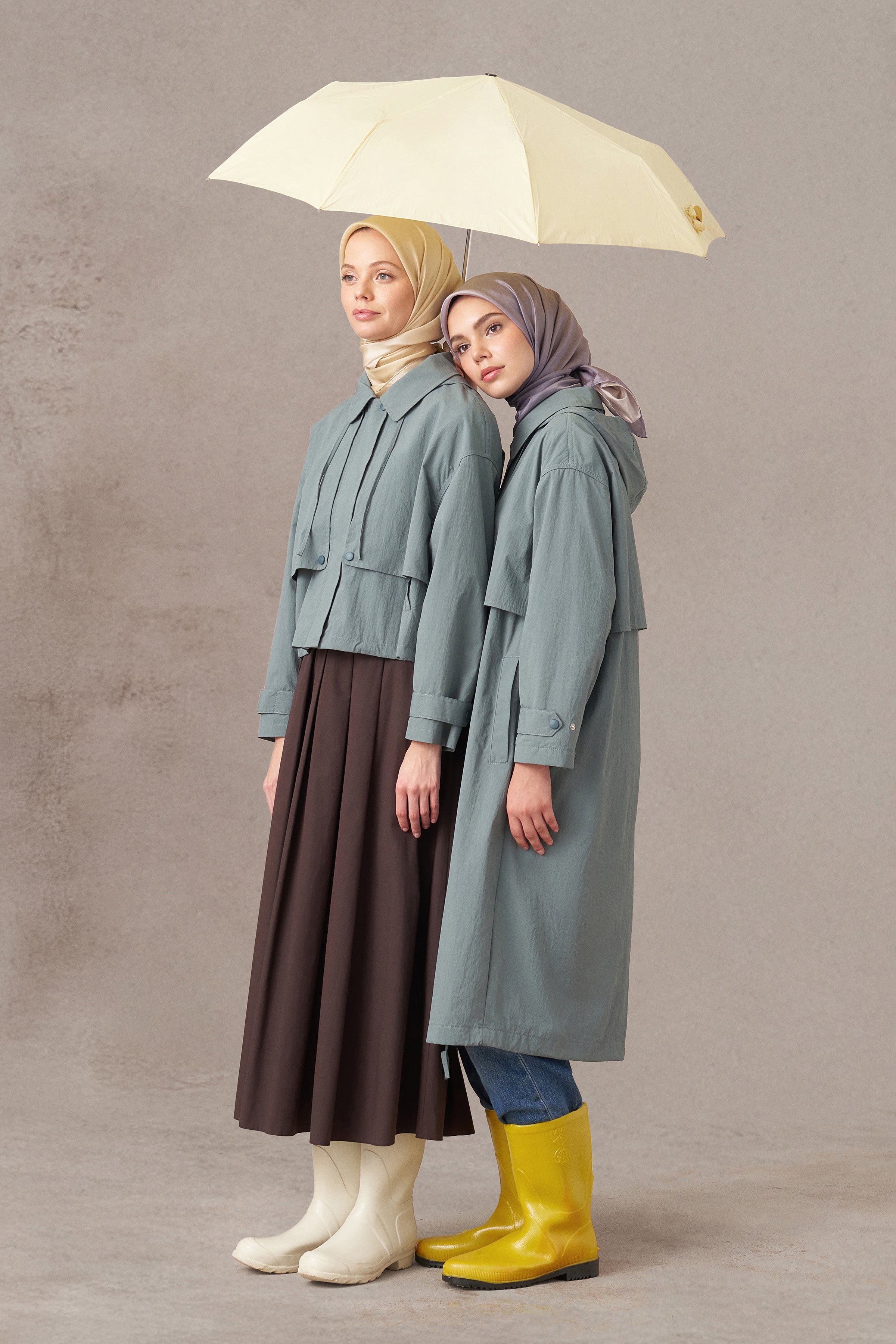 Crop Yağmurluk - Mint – TUĞBA