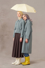 Crop Yağmurluk - Mint TUGBA
