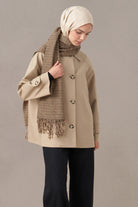 Kısa Trençkot - Camel TUGBA