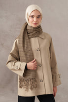 Kısa Trençkot - Camel TUGBA