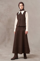 Kanvas Etek - Kahve TUGBA