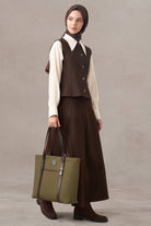 Kanvas Etek - Kahve TUGBA