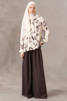 Fırça Desenli Bluz - Krem TUGBA